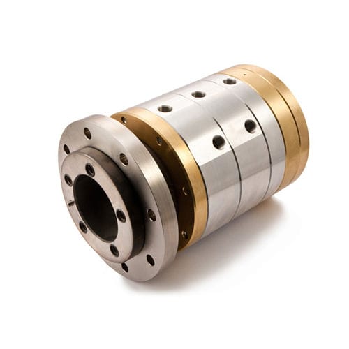 Water rotary union - M series - ROTOFLUX s.r.l. - for air / for oil / 5-passage