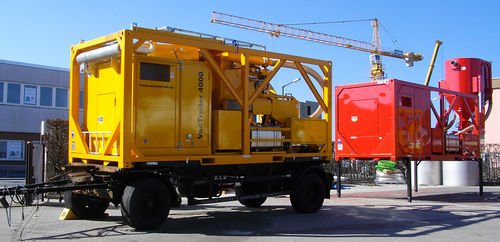 Dust suction unit - VacTrailer - Wieland Lufttechnik GmbH + Co.KG - industrial / mobile / diesel-powered