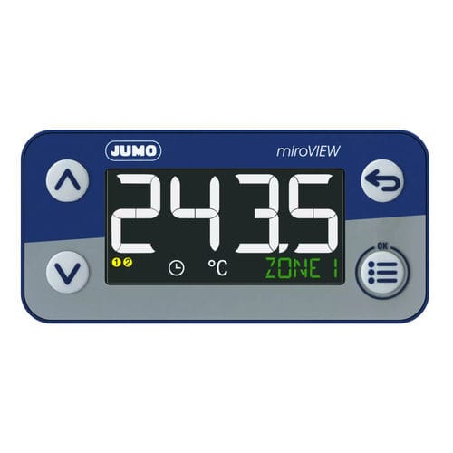 Digital indicator - miroVIEW - JUMO GmbH & Co. KG - temperature / panel-mount / 4-20 mA