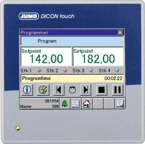 Modbus process controller - JUMO DICON touch - JUMO GmbH & Co. KG - programmable / modular / multi-channel