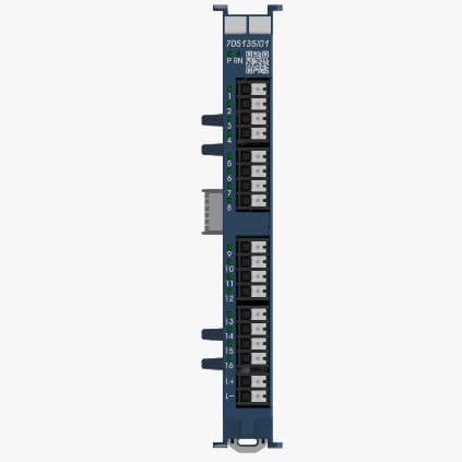 Digital input module - 705135 - JUMO Group - 16-channel / for control cabinets / DIN rail-mounted