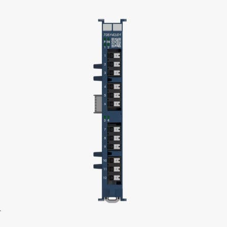 Digital output module - 705143 - JUMO GmbH & Co. KG - 4 relay outputs / DIN rail-mounted / DIN rail