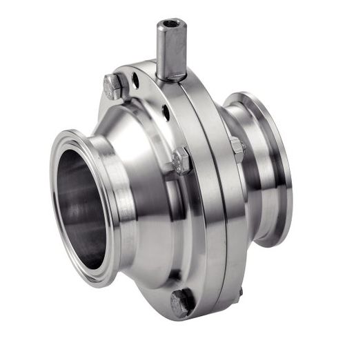 Butterfly valve - 63451 - BENE INOX - for liquid food products and beverages / flange / stainless steel