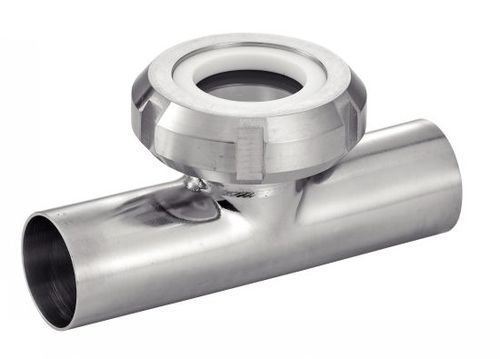 Stainless steel sight glass - 61429 - BENE INOX - tempered glass facing
