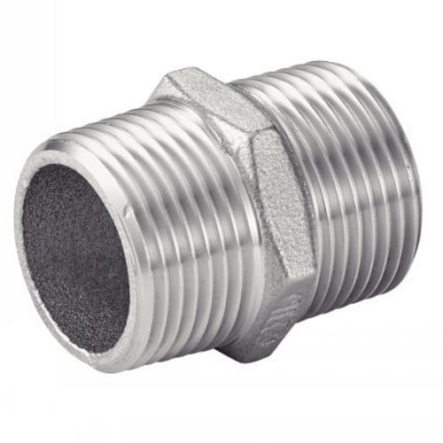 Stainless steel nipple - 5221 - BENE INOX - threaded / hexagonal / conical