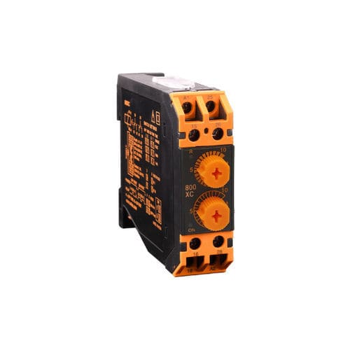 Analog timer - 800XC - SELEC Controls Pvt. Ltd. - DIN rail / DPDT / asymmetrical