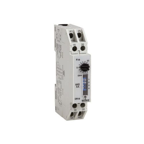 Analog timer - 642XA - SELEC Controls Pvt. Ltd. - on delay / DIN rail