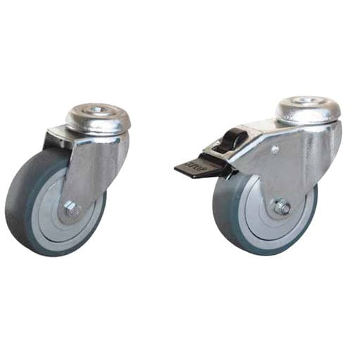 Swivel caster - Uniroll TC series - GUITEL HERVIEU - rod / central hole fixing / light-duty