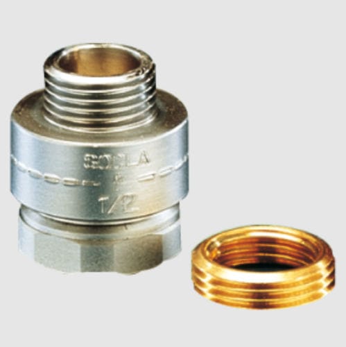Chrome-plated brass vacuum breaker - HD206 - SOCLA - POM / NBR