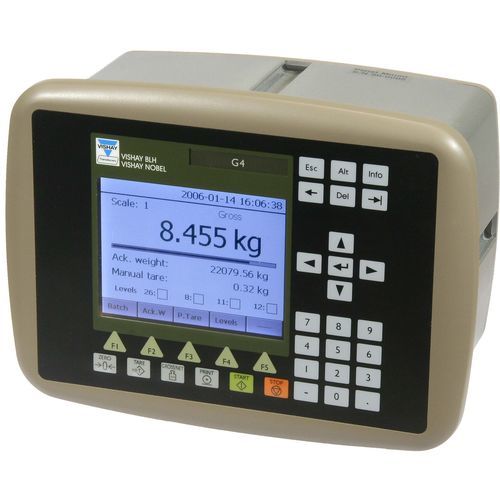 Panel-mount weight indicator -  BLH G4 - Nobel Weighing Systems - LCD display / DIN rail / IP65