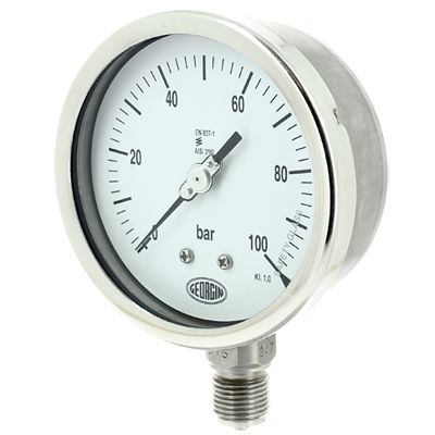 Relative pressure gauge - M5000  - GEORGIN S.A. - analog / threaded / stainless steel
