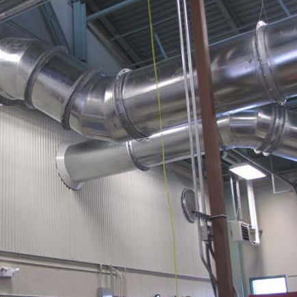 Rigid air duct - Avani Environmental - stainless steel / galvanised steel / for ventilation