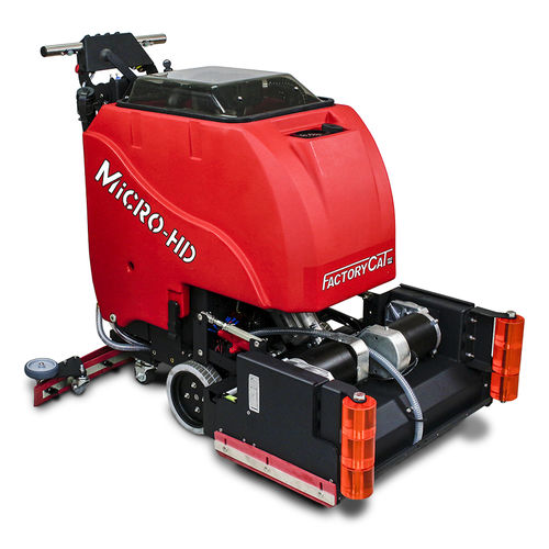 Walk-behind scrubber-dryer - MICROMINI - FactoryCat - battery-powered
