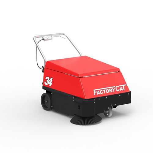 Walk-behind sweeper - 34, 34HD series - FactoryCat - battery-powered / compact