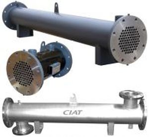 Tubular heat exchanger - FSH - CIAT - gas/liquid