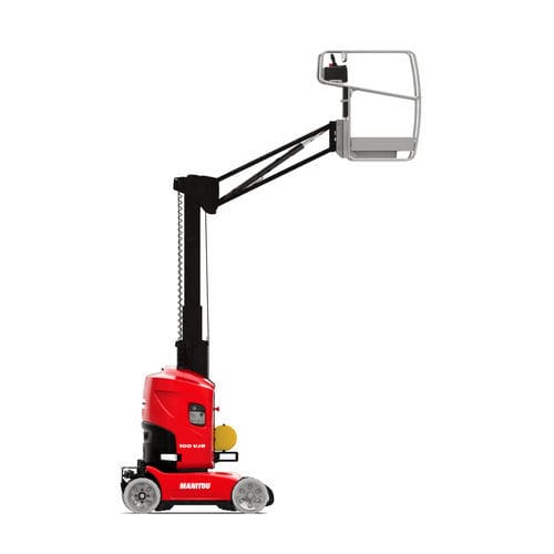 Mobile mast boom lift - 100 VJR - MANITOU - battery-powered / for industrial applications / compact