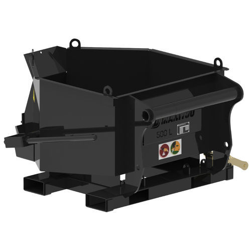 Rectangular concrete skip - BB series - MANITOU - bottom-opening / for forklift trucks