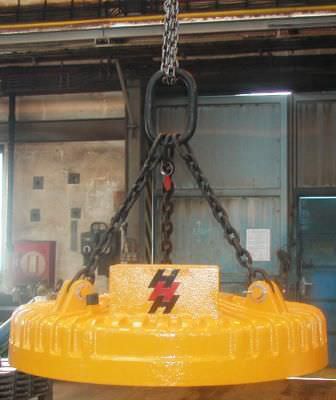 Electrically switched electro lifting magnet - Heppenstall Technology - for sheet metal / for metal scrap handling / for pipes