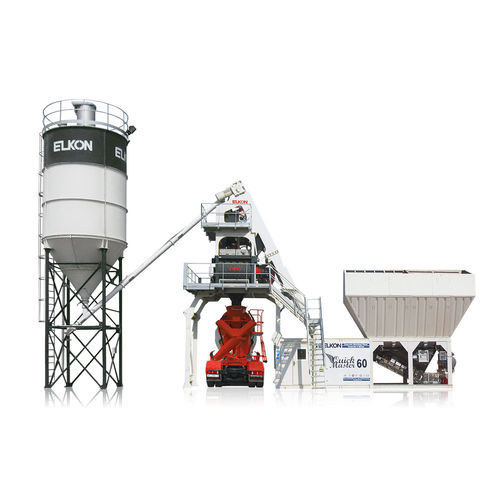 Semi-mobile concrete batching plant - ELKOMIX-60  - ELKON - compact