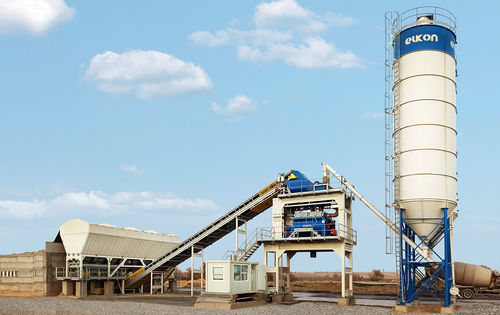 Stationary concrete batching plant - Elkomix-160 - ELKON