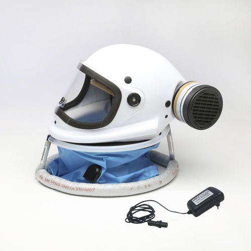 Pesticides spraying helmet - PROF88-LI ZA2P3 - Kasco s.r.l. - with respirator / assisted breathing / filter