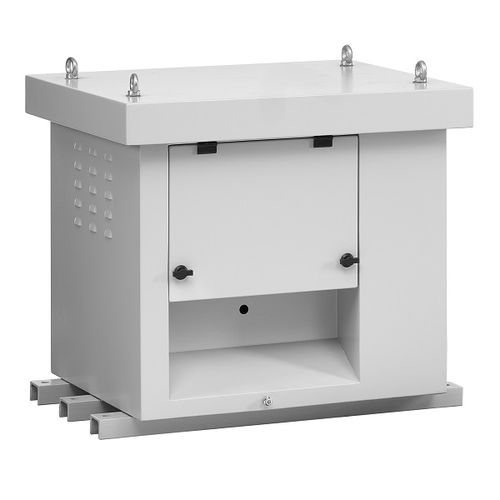 Floor-recessed enclosure - EEK - Edit Elektronik - rectangular / mild steel / electronic equipment