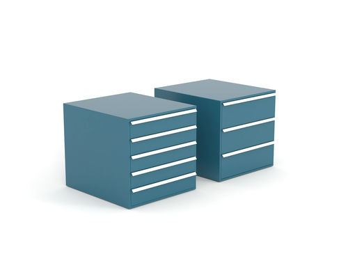 Storage cabinet - 106 series - HECO - floor-mounted / 5-drawer / 3-drawer