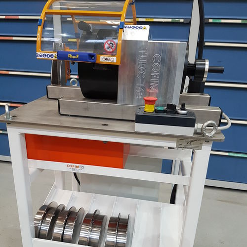 Squaring chamfering machine - TUDC 168 series - COFIM SYSTEM - electric / pneumatic / desk