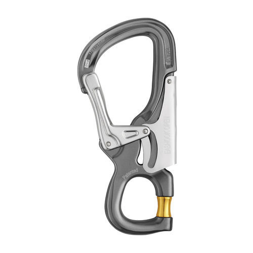 Locking carabiner EASHOOK OPEN PETZL SECURITE steel / aluminum