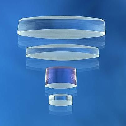 Cylindrical lens element - Hellma GmbH & Co. KG - bi-convex / glass / precision