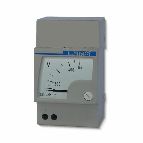 Analog voltmeter - F52EVX - FRER - DIN rail / AC