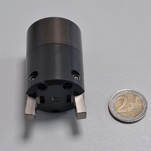 Pneumatic screwing gripper - Type 2913 - AVM AUTOMATION - angular / 2-jaw / for the cosmetics industry