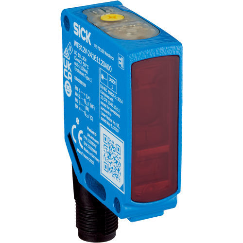 Through-beam photoelectric sensor - W12 series - SICK - coaxial reflective / retroreflective / rectangular