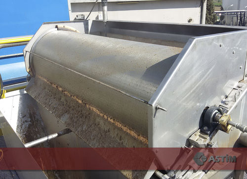 Drum screen - DTI - ASTIM Endustri Tesisleri Imalat Montaj Taahhut A.S. - for wastewater treatment