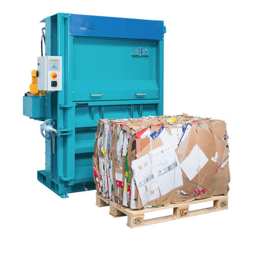 Cardboard baling press - APV easyline series - Austropressen Roither Maschinenbau GmbH - for paper / for plastics / vertical