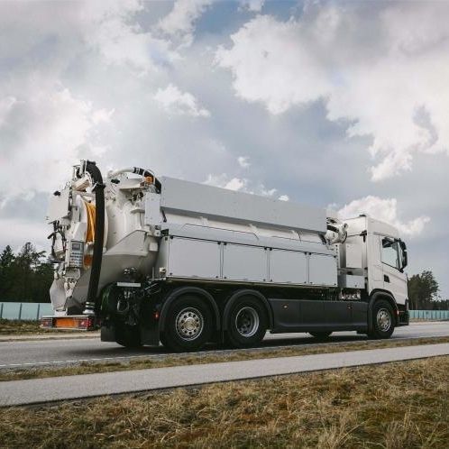 Truck-mounted outdoor cleaning machine - FlexLine C100 - Bucher Municipal AG - combustion engine / outdoor / waste