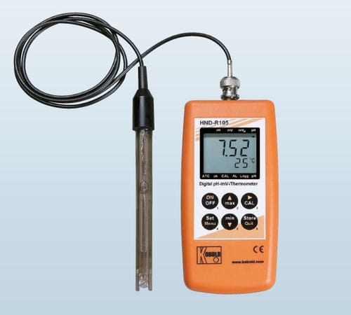 Portable pH meter - HND-R series - KOBOLD INSTRUMENTATION - process / digital / precision