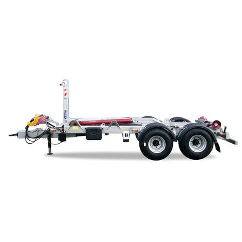 Container trailer - TN CTS 08-41-S - CTS-servis, a.s.  - for industrial materials / 2-axle / towed