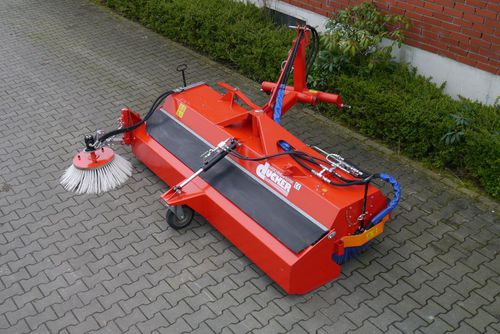 Forklift truck sweeper - HDK series - Dücker, Gerhard, GmbH & Co. KG  - for tractors / for loaders / hydraulic