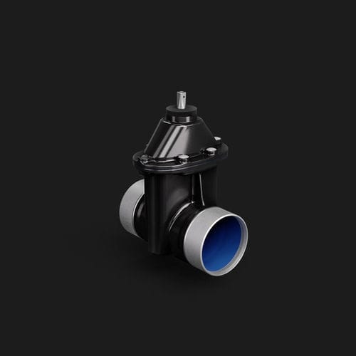Gate valve - 2004-4004 - Düker GmbH - manual / for water / coated