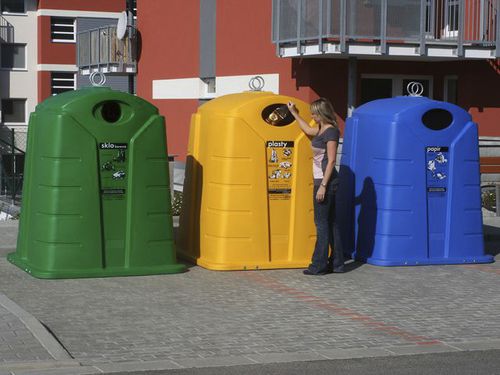 Plastic waste container - KTS 2.5 - ELKOPLAST CZ - for recycling