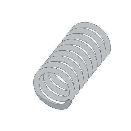 Compression spring - HELICAL - wire / chrome / alloy