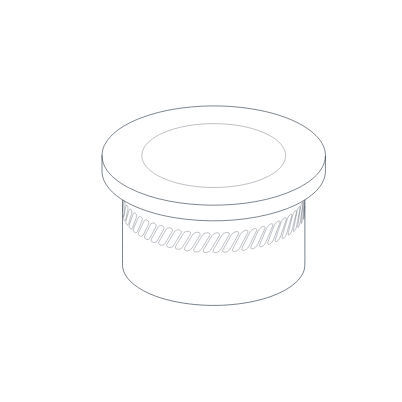 Aluminum compression limiter - HELICAL - brass