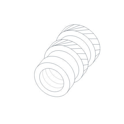 Threaded insert - HELICAL - brass / stainless steel / aluminum