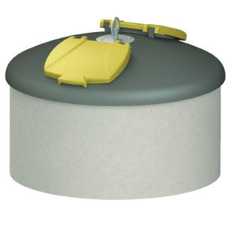 Steel waste bin - SEMIO - ESE GmbH  - plastic / in-ground / for household waste