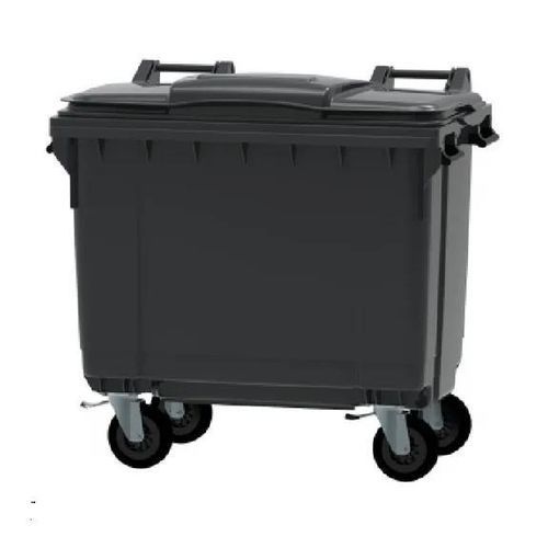Recycled plastic waste container - 310207 - ESE GmbH  - industrial waste / for urban waste / mobile