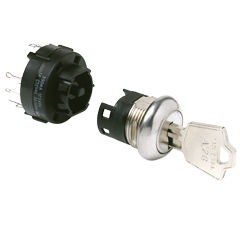 Key lock switch - A series  - C&K Components - single-pole / multipole / 4-pole