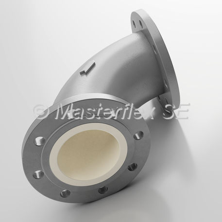 Pneumatic conveying pipe elbow - Master-PROTECT - Masterflex SE - steel / for bulk materials / 90°