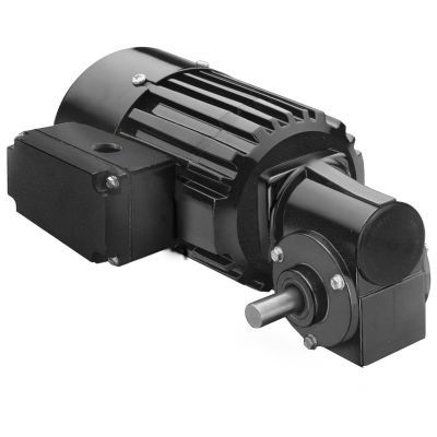 AC gear-motor - Model 1487 - BODINE ELECTRIC COMPANY - single-phase / worm / right angle
