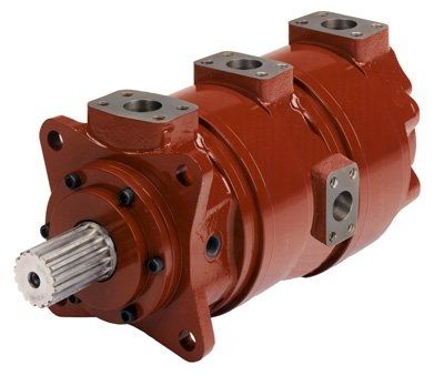 Gear hydraulic motor - 57 series - RINEER - fixed-displacement / low-speed / high-torque